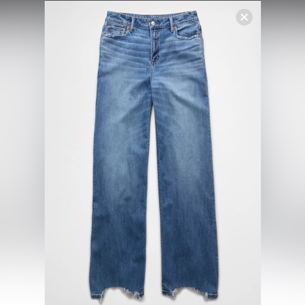 AE Dreamy Drape Super High Rise Baggy Wide Leg Jeans